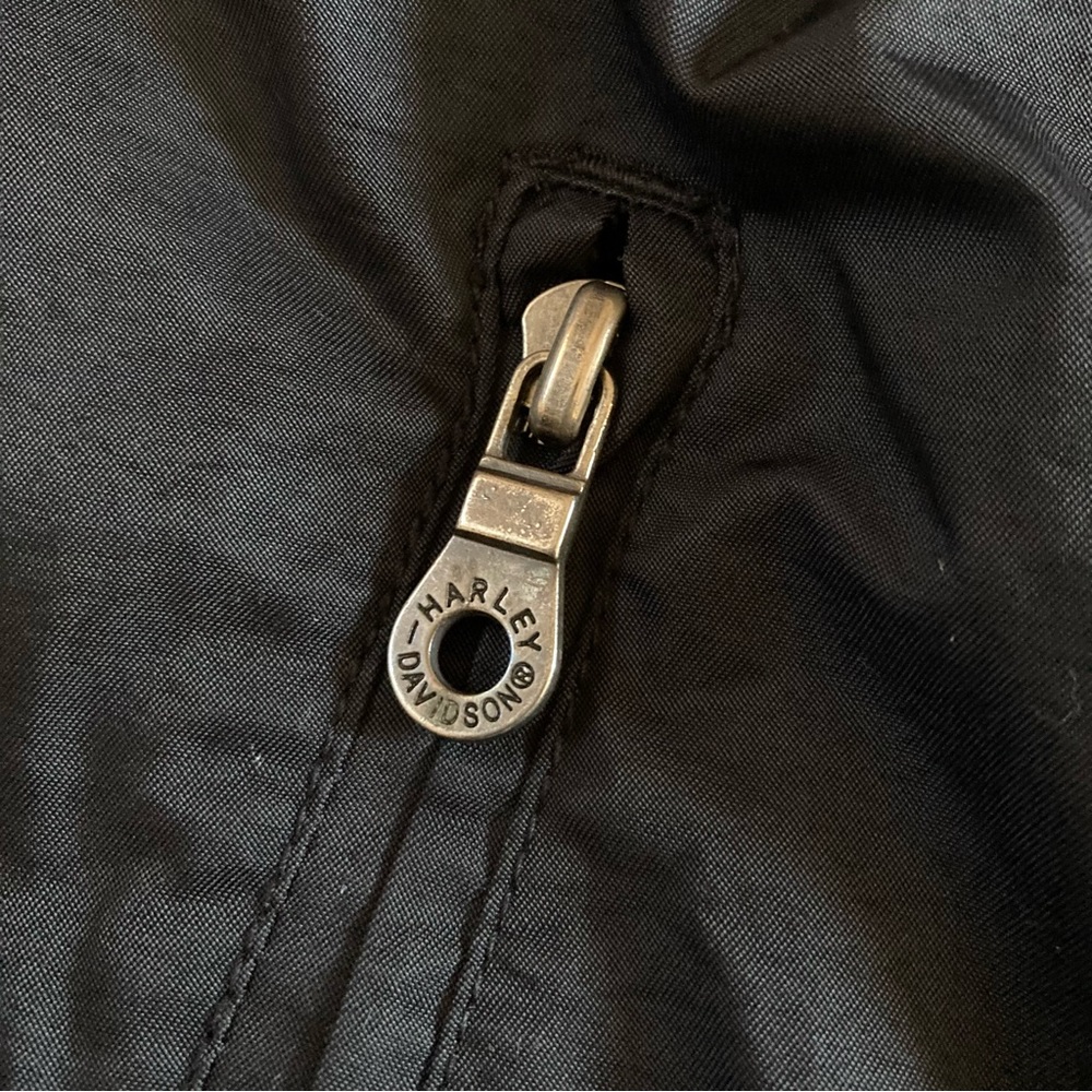 Harley-Davidson Women's 2XL Black Jacket Coat Logo Motorcycle Riding Vintage - Picture 5 of 11